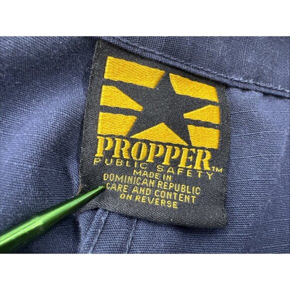Propper Cargo Pants Mens XL 42x31 Blue Tactical Paratrooper Ripstop Utility Y2K - Picture 3 of 16